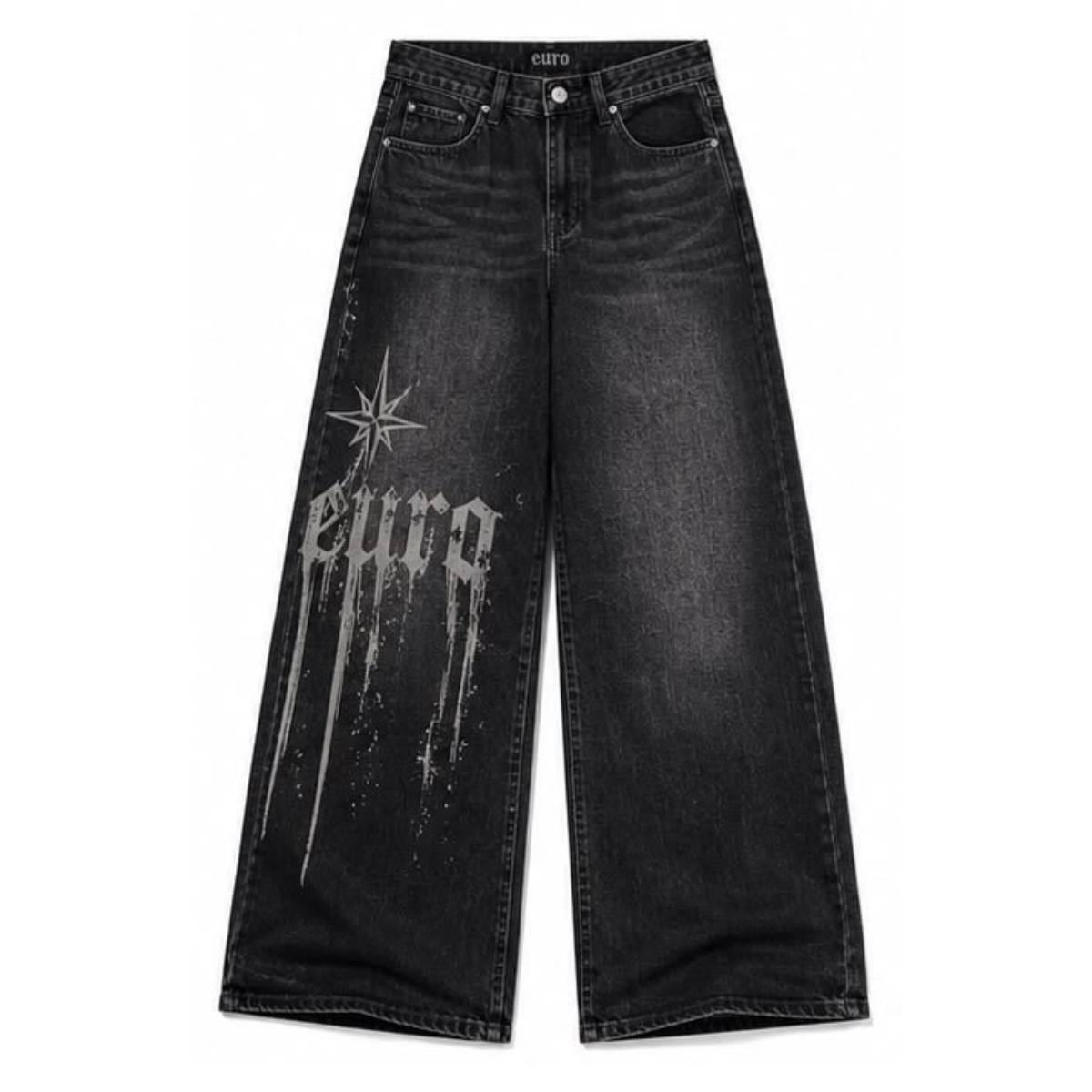 EURO DRIP Wide Leg Denim